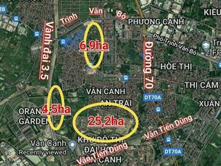 Bán đất dịch vụ vân canh 25,2ha giá tốt nhất thị trường