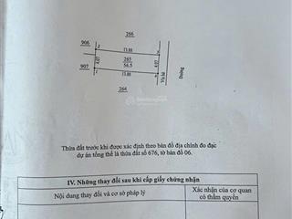 Chính chủ cần bán dt 56,5m2 mặt tiền 4,07m khu 25,2ha vân canh hoài đức, cạnh đường vành đai 3.5