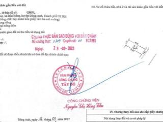 Bán đất tại đấu giá x3 bắc hồng đông anh, hà nộ 133 triệu / m2, 74.83 m2, mặt tiền 5m, ngõ rộng 10m