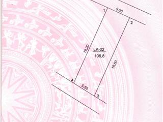 Bán đất đấu giá tiến thắng, dt 106.8m2, kinh doanh, 2 mặt tiền, giá 4,2 tỷ