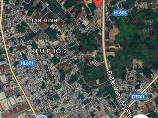 Đất tân định, khu phố 2, cách mỹ phước tân vạn 50m  giá 1 tỷ 380 tr