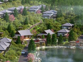 Biệt thự resort hòa bình phong cách nhật bản  dự án hasu village hoà bình  đang chờ làm sổ đỏ