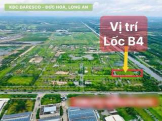 Bán nền lkv b4  17 (140m2), gần công viên giá 1,7tỷ dự án khu đô thị daresco đức hoà, long an