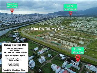 Nhà đẹp đối diện kđt mỹ gia giá bán tốt nhất khu vực