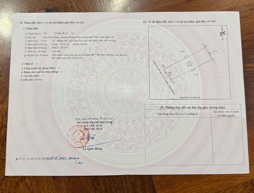Bán nhà mặt phố giá chỉ 235 triệu/m² tại vinh, nghệ an