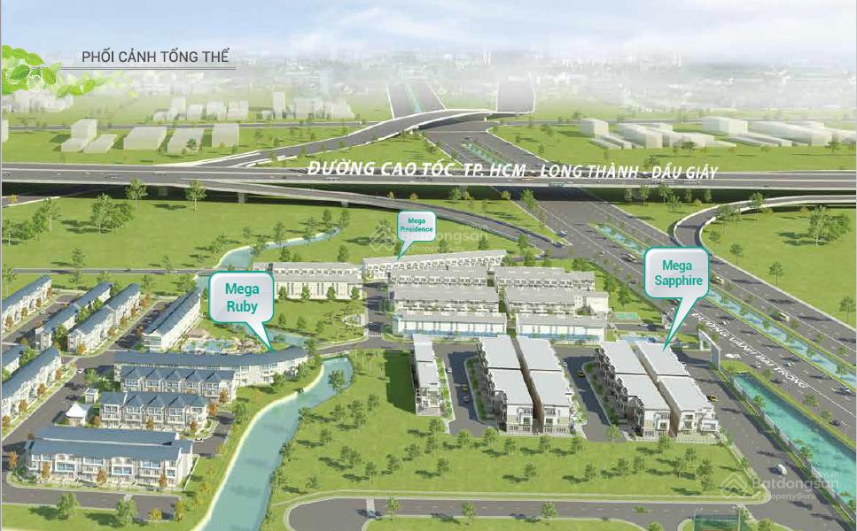 Mega ruby khang điền  nhà phố trệt 2 lầu sổ hồng, giá bán từ 9,510,5 tỷ/căn đa dạng dt 75  200m2