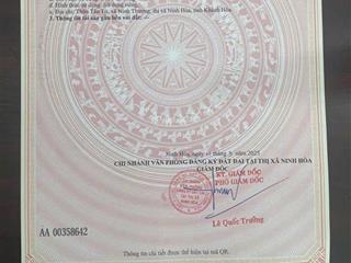 Nhà mình cần bán nhanh lô thổ cư ngang 6m tại ninh thượng, ninh hoà giá 250tr