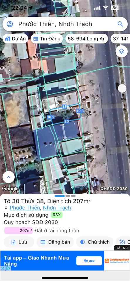 Chính chủ gửi bán đất mặt tiền đường trần phú xã phước thiền