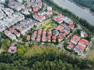 Hàng hiếm căn biệt thự góc 2mt view sông và công viên dt 312 m2 kdc 6b intresco  0777 789 ***