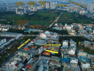 Bán đất bình tân gần aeon tên lửa đường sinco góc 2 mặt tiền 60m2 giá tốt 3,5 tỷ shr