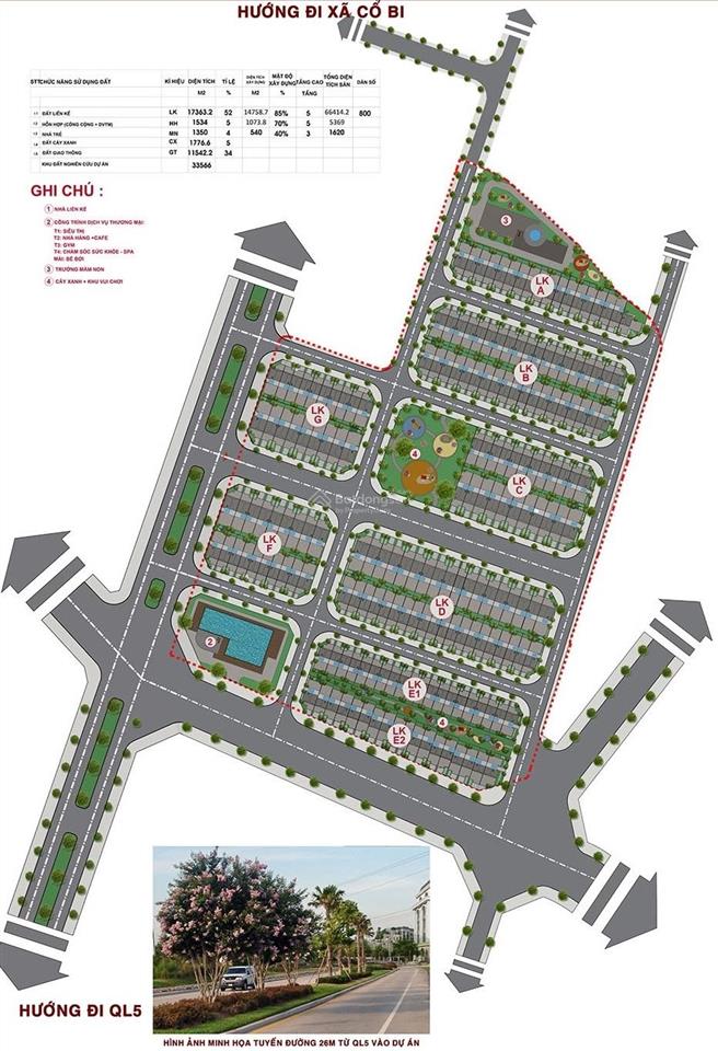 Các suất ngoại giao liền kề shophouse biệt thự green little town cổ bi  gia lâm vốn chỉ 5 tỷ