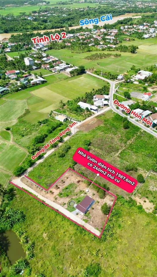 Cần bán nhà vườn xã diên thọ, diên khánh giá rẻ chỉ 3.5 tỷ ( chỉ 1,7tr/m2 )