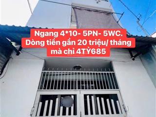 Chdv thu nhập 20 triệu, lý thường kiệt phường 5 gò vấp