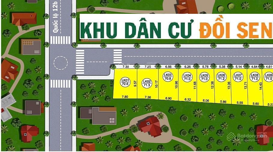 Đất liên kề khu dân cư đồi sen 71m2 giá 770 triệu, sổ đỏ trao tay