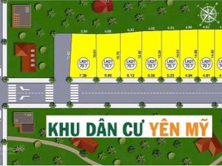 Đất liền kề cực đẹp khu dân cư yên mỹ, giá 800 triệu sổ đỏ
