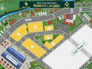 Đất dự án sunrise lạc sơn hòa bình ngay mặt đường quốc lộ 12c gần sun group