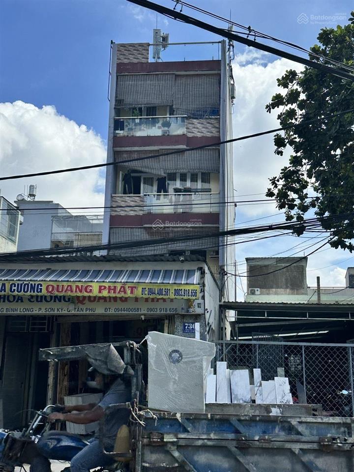 26.5 tỷ . vị trí đắt địa , nhà 4 tầng mt thạch lam q. tân phú . 6.2m x 19m