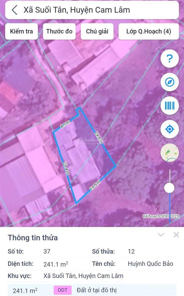 Giá đầu tư 1 tỷ 700 triệu 241m2 full thổ, chia đc 2 lô, tại suối tân,  0333 039 ***