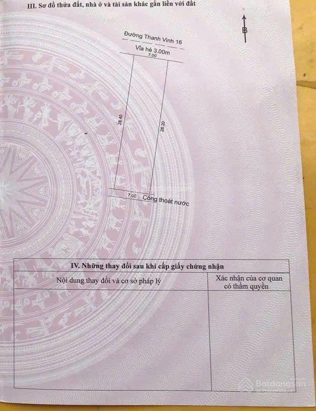 Đất mặt tiền đường thanh vinh 16 gần chợ hòa khánh diện tích khủng 198m2