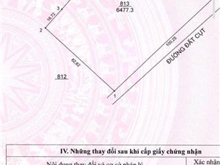 Cần bán lô đất hơn 6 sào 4, quy hoạch đất ở. có sẵn 200m thổ cư, mặt tiền 100m. giá 7,3 tỷ