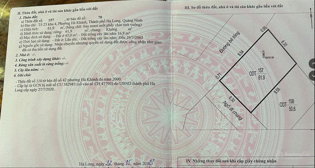 Bán ô đất 2 mặt tiền hà khánh giá rẻ nhất thị trường