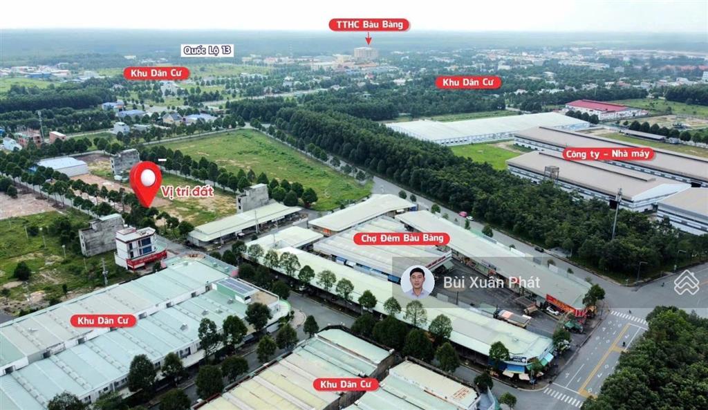 Bán đất bàu bàng đường n30 ngay chợ đêm bàu bàng trả trước 925tr sở hữu 150m2, hỗ trợ bank 70%