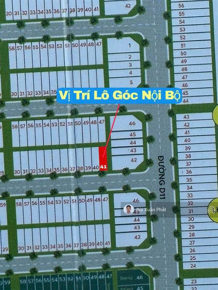 Bán lô bìa 2 mặt tiền giá 768tr cực đẹp kdc đầy đủ tiện ích, gần trục chính d4 tthc bàu bàng