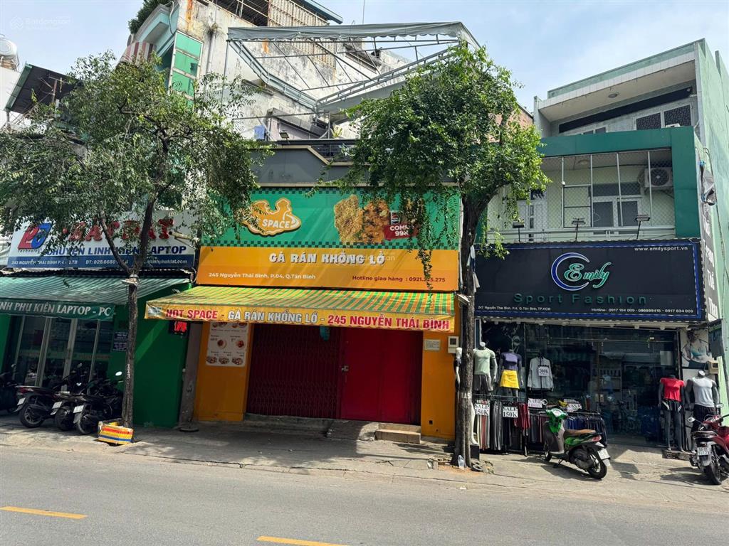 Cho thuê nhà mặt tiền 245 nguyễn thái bình, 7x15m, nở hậu 9m, bớt lộc cho khách thiện chí