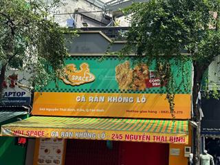 Cho thuê nhà mặt tiền 245 nguyễn thái bình, 7x15m, nở hậu 9m, bớt lộc cho khách thiện chí