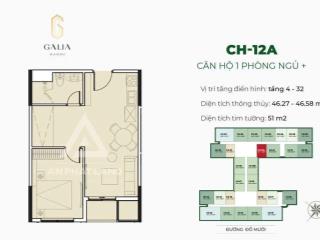 Em bán căn 1pn 46m2 giá cực tốt hướng đông nam chênh nhệ ký hdmb đổi đc phương án thanh toán.