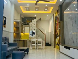 Nhà hẻm xe hơi 5m đường gần ngã tư bốn xã, 4x10m, 1 trệt 1 lầu đúc, nội thất cao cấp