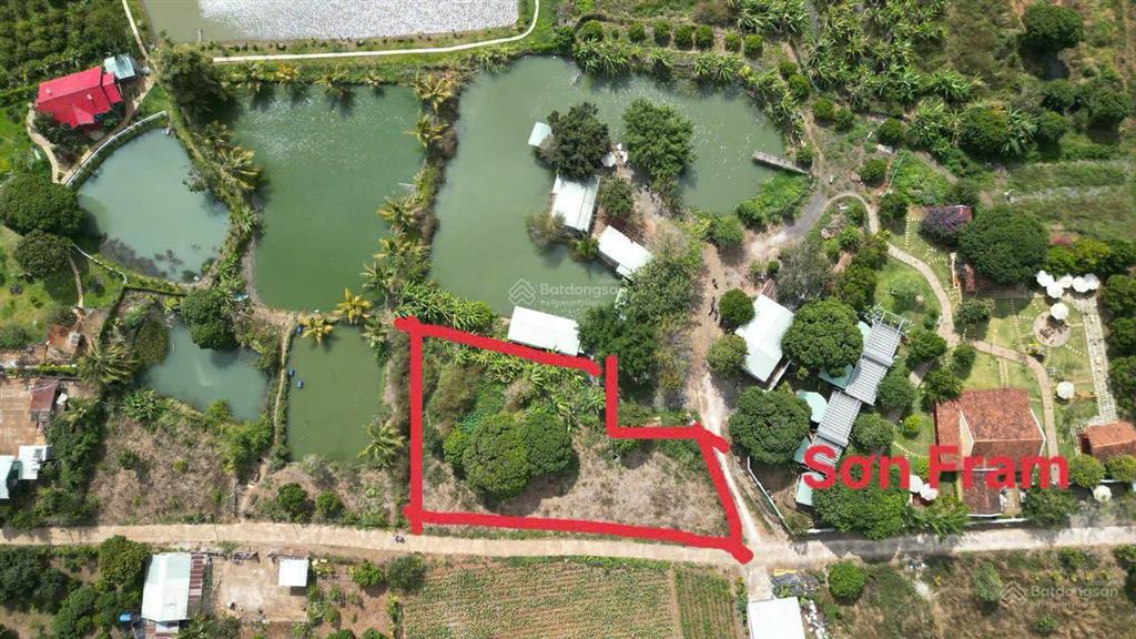 Bán đất 2 mặt tiền trung tâm chư sê, gia lai. dt 1.372m2. 53m mặt tiền đường. chỉ 53tr/mét dài