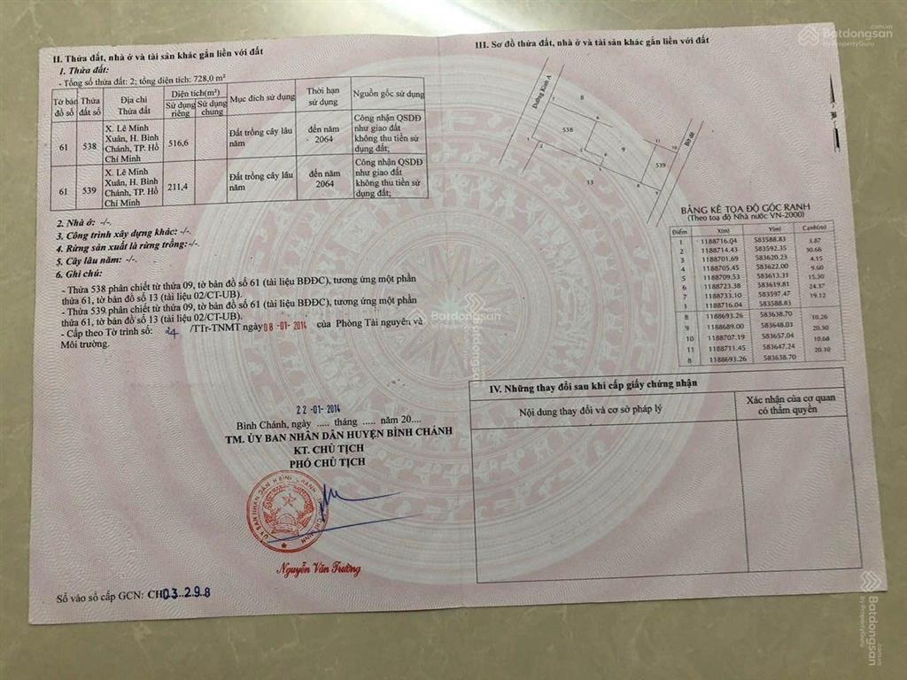Bán nhà xưởng mt kinh a, ngang 22m, tổng dt 1400m2, thổ cư 600m2. đang cho thuê 40 triệu/tháng