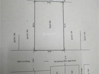 Đất hẻm 5m 101/ đường đình nghi xuân vị trí đẹp giáp đường phan anh, dt 8x13,79m, phi 0939 639 ***