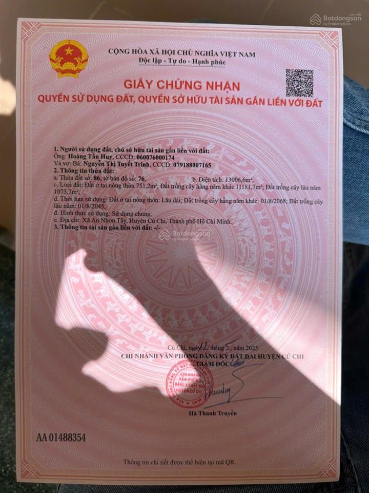 13.000m2 mt tỉnh lộ 7, có 750m2 thổ cư  57ti