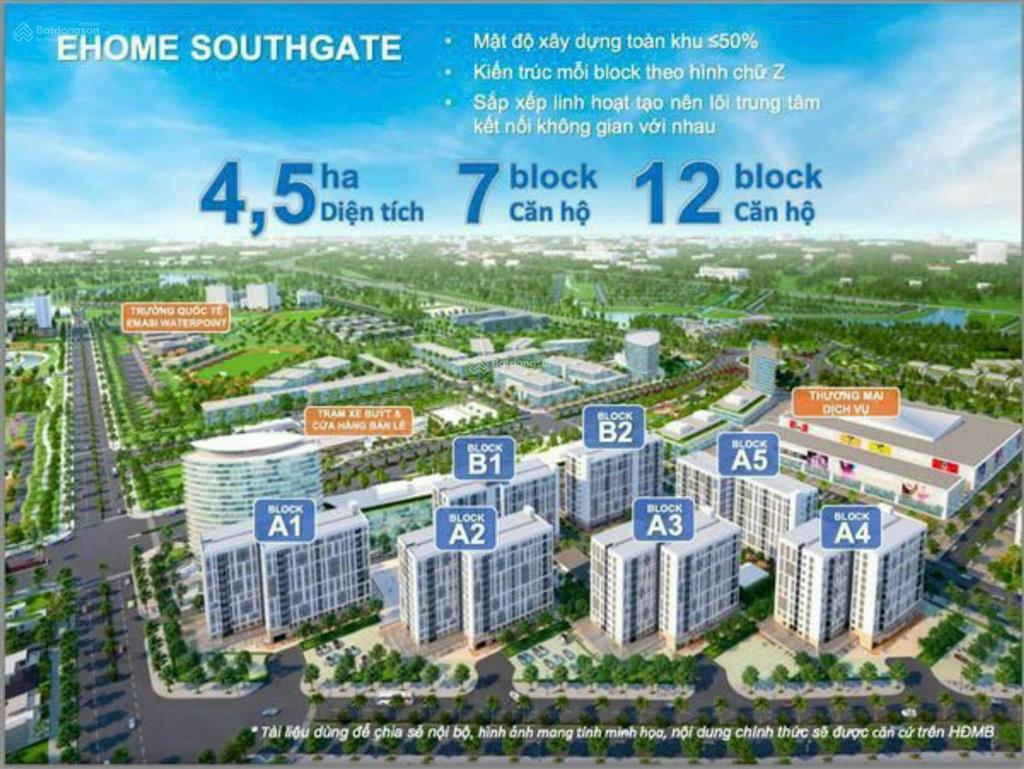 Chính chủ căn a1 09 17, dt 64m2 2pn, 2wc, ehome southgate, waterpoint, sổ sẵn, giá 1 tỷ 550