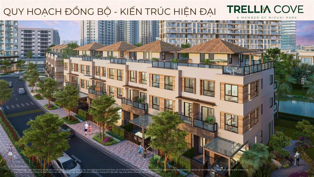 Nhà phố compound trellia cove  số lượng có giới hạn  thuộc mizuki park 26ha  liền kề phú mỹ hưng