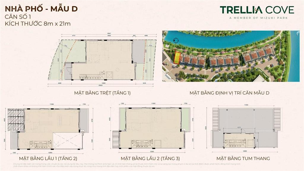 Nhà phố compound trellia cove  số lượng có giới hạn  thuộc mizuki park 26ha  liền kề phú mỹ hưng