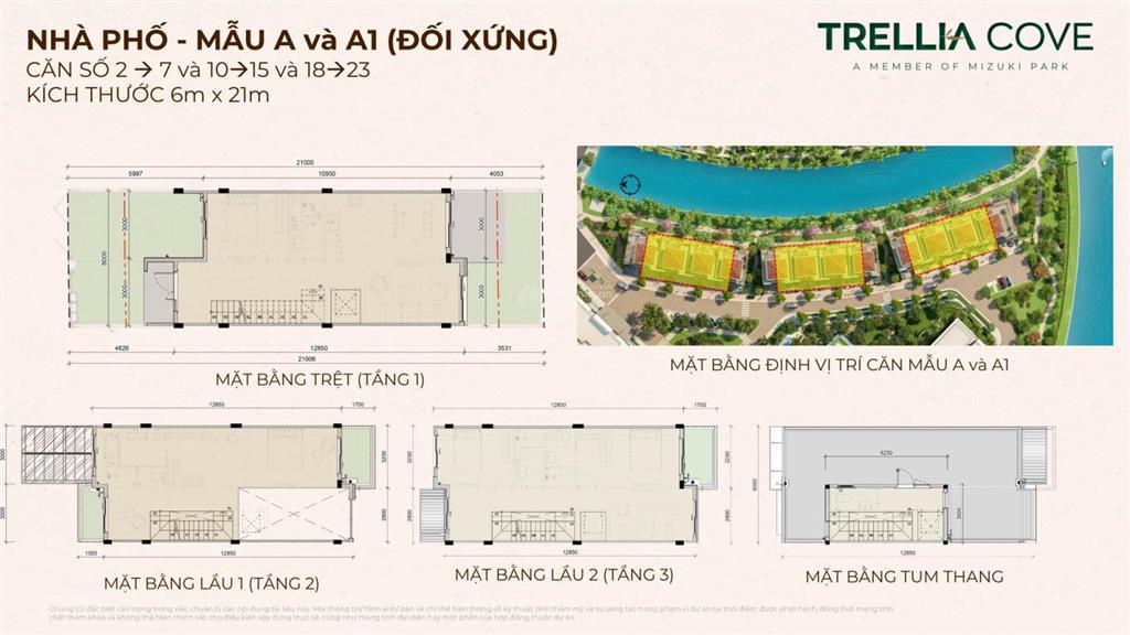 Nhà phố compound trellia cove  số lượng có giới hạn  thuộc mizuki park 26ha  liền kề phú mỹ hưng