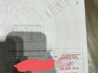 Đất đường số 6 khu dân cư nam hùng vương, phường an lạc, quận bình tân. dt 4 x 20m