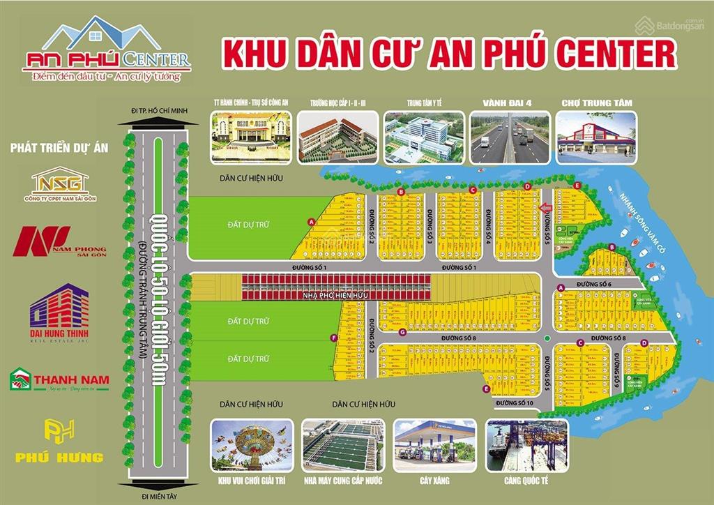 Bán gấp lô 85m2 chỉ 790 triệu khu dân cư an phú  sát đồn công an huyện cần đước  quốc lộ 50