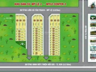 Khu dân cư mỹ lệ sát bên tỉnh lộ 830, 4x20,9m=83,5m2. chính chủ ra gấp 820triệu