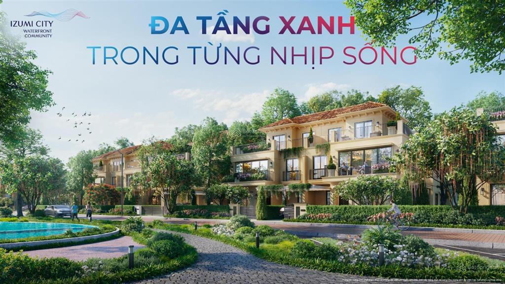 Nhà phố 2 mặt tiền izumi canaria đối diện clubhouse ,liền kề trường quốc tế  giá chỉ từ 7,5 tỷ
