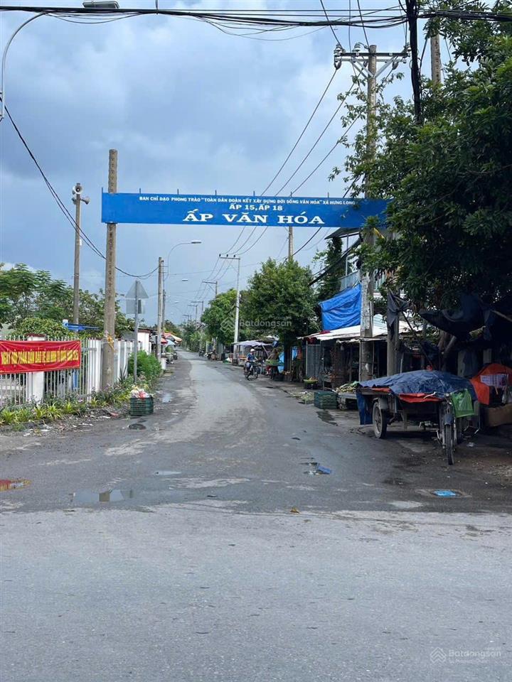 Đất mặt tiền đường nhựa tân liễu dt 375m2, vị trí đẹp, nở hậu