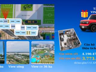 Độc quyền! 2 căn hộ the beverly view cực kỳ đẹp, giá chỉ 3.773 tỷ full vat, tặng xe vf3  sl có hạn