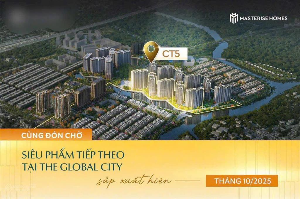 Sở hữu căn hộ masterise ngay khu the global city giá chỉ 130 triệu/m2 thanh toán chỉ 10% ký hđ.