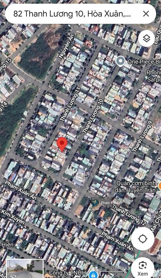4ty740 tỷ rẻ nhất thị trường bán lô đất đường thanh lương 10, hòa xuân block b1.107 đông nam,