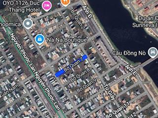 Bán lô đất đẹp đường bờ quan 7 nam hòa xuân, khu điện âm, gần cầu trung lương, lô sạch đẹp