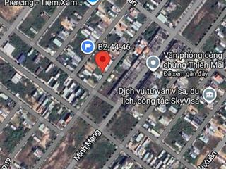 Bán nhanh lô đất nam hòa xuân đường phan huỳnh điểu b2 43 110m2 đông nam cạnh 4 toà căn hộ