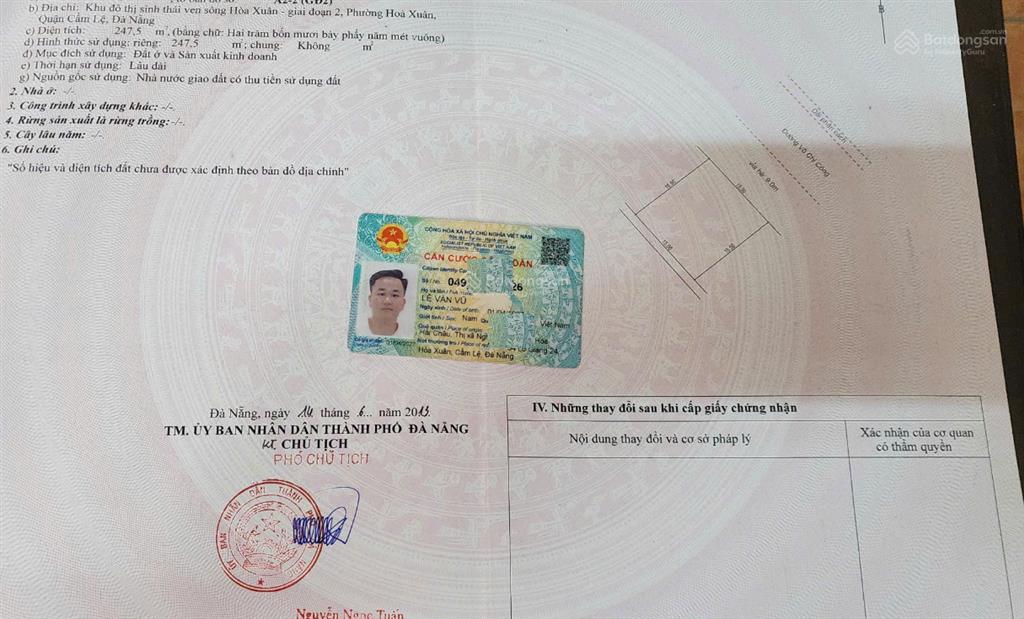 Bán lô võ chí công, hướng đông bắc siêu đẹp sát cầu nguyễn tri phương